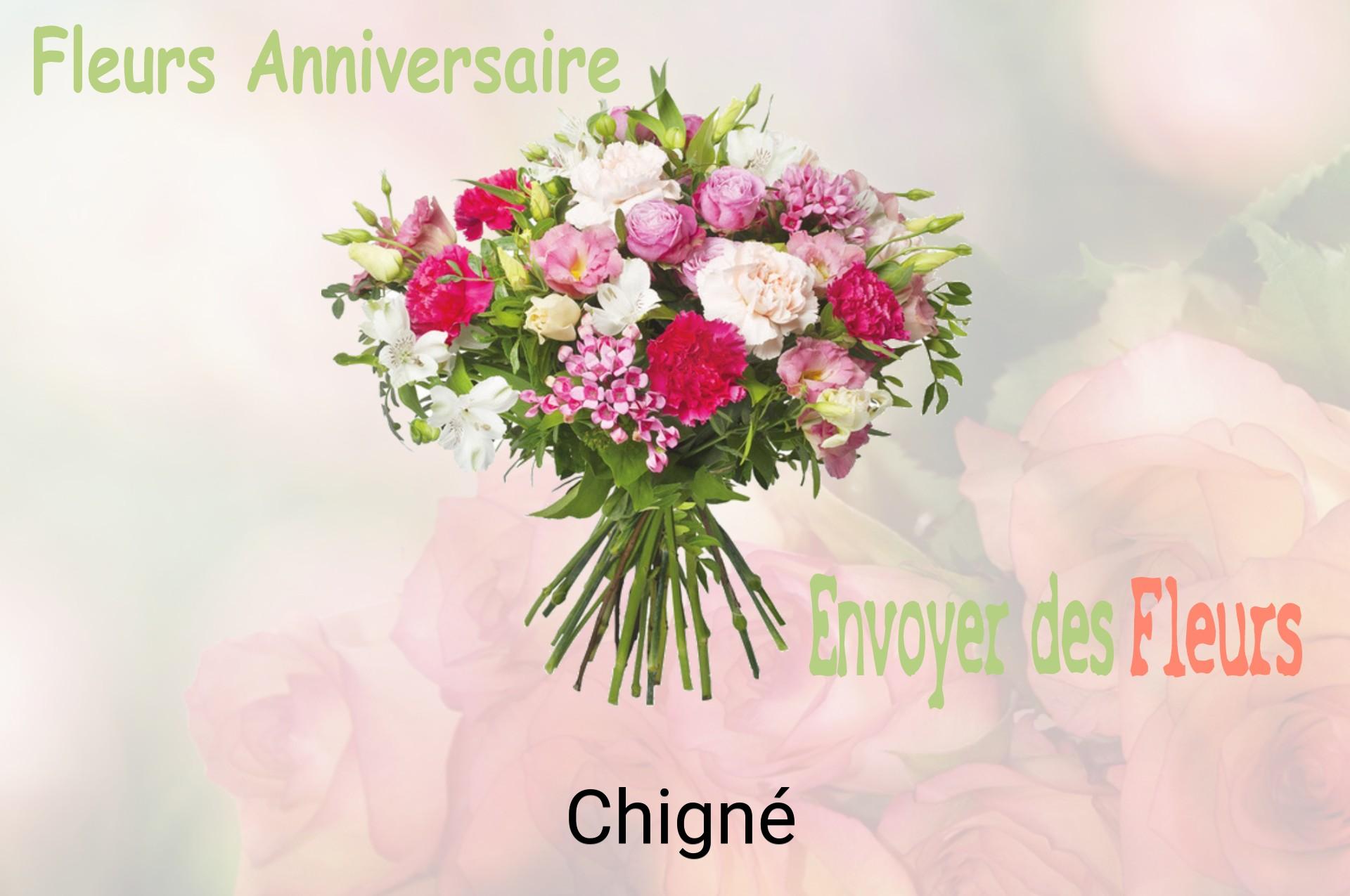 Bouquet de fleurs d’anniversaire livré à Chigné